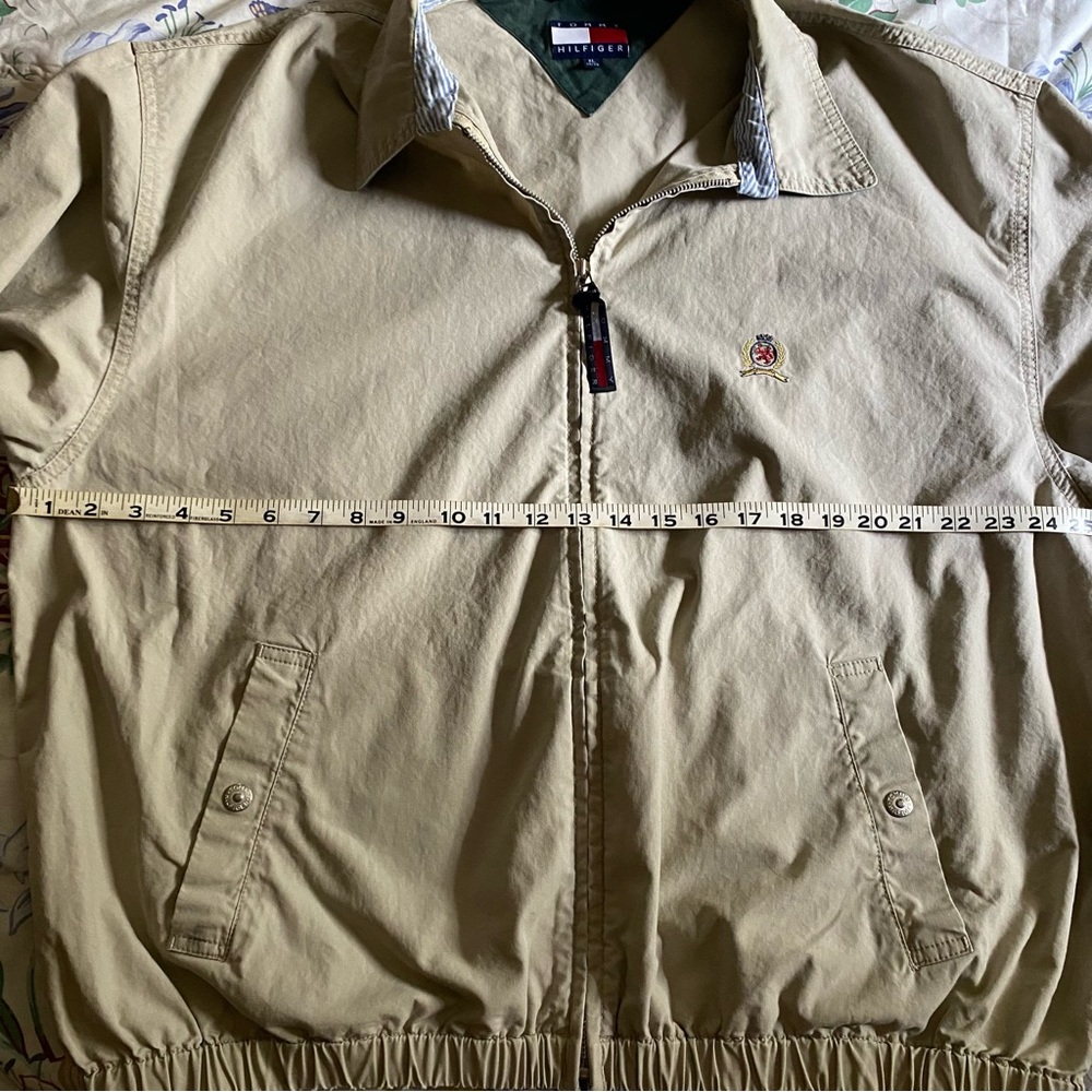 Vintage Tommy Hilfiger Light zip up Tan Jacket Size XL - Picture 7 of 11